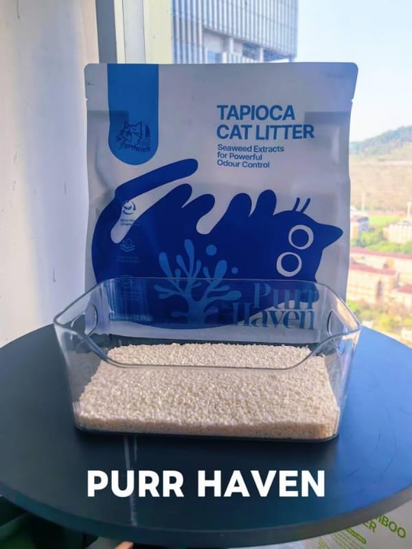 Purr Haven Tapioca Cat Litter | 3 Packs | 2.5 kg Per Pack