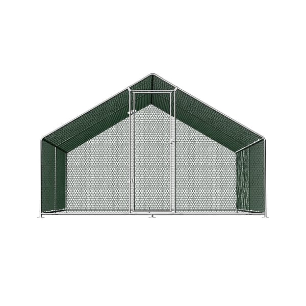 i.Pet Chicken Coop Cage 3x4x2m Galvanised Steel