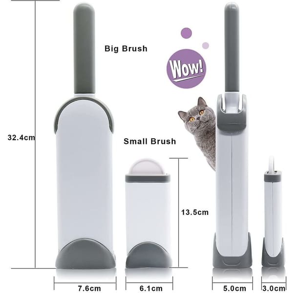 Pet Hair Remover Brush For Cats & Dogs - Reusable Magic Cleaning Brush Removes Hair