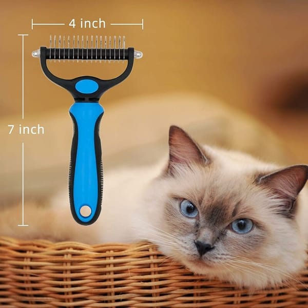Brush for Dogs and Cats, Undercoat Brush Deshedding for Medium to Long Haired Dogs and Cats, Removes Slightly Dead Undercoat