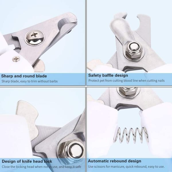 Pet Nail Clippers with Nail File for Small Medium Large Dogs Cats Birds