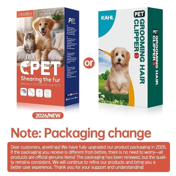 Quiet Pet Grooming Clipper Set for Home Use, Rechargeable Professional Grooming Clipper, Complete Grooming Tool Kit