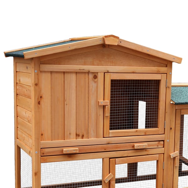 Furtastic Large Wooden Chicken Coop & Rabbit Hutch With Ramp